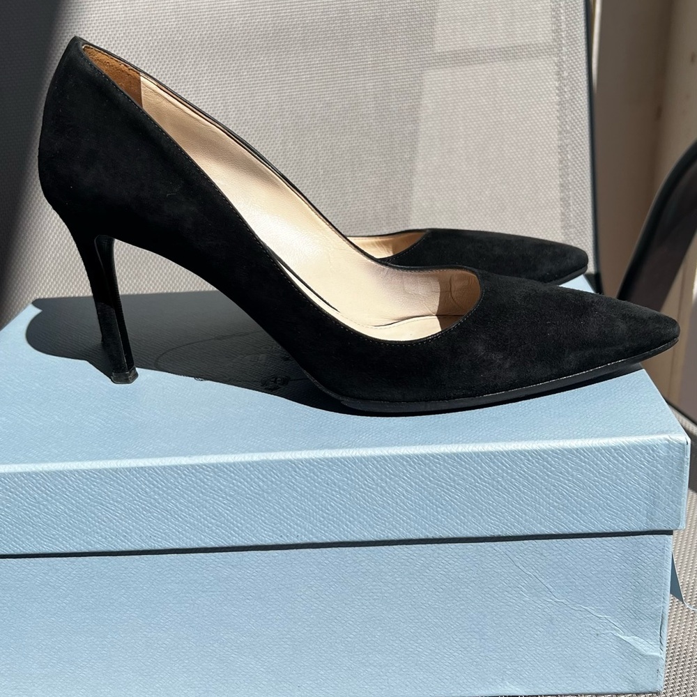 Elegant Black Prada Women's Pumps